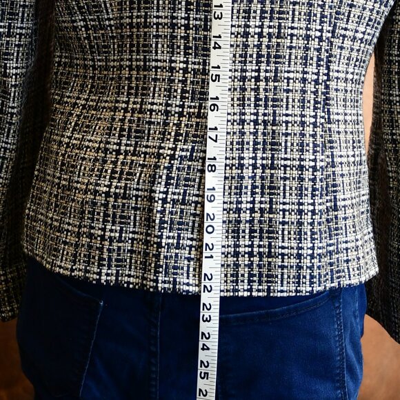 Le Suit Petite Women's Blazer, Navy Blue and Grey Size 10P NWT - Picture 4 of 5